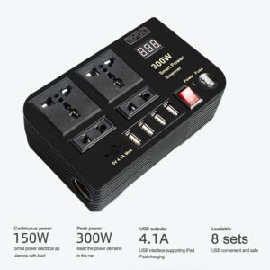 Авто инвертор TEN SPACE E8982 12V-220V 300W