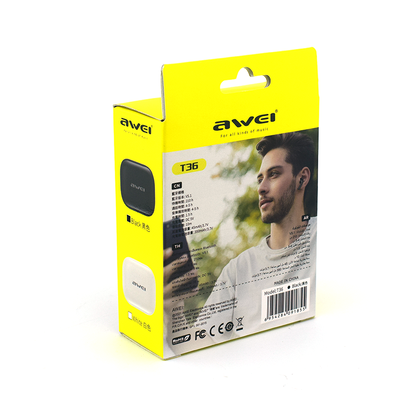 Bluetooth наушники AWEI T36 TWS Bluetooth - Image 7
