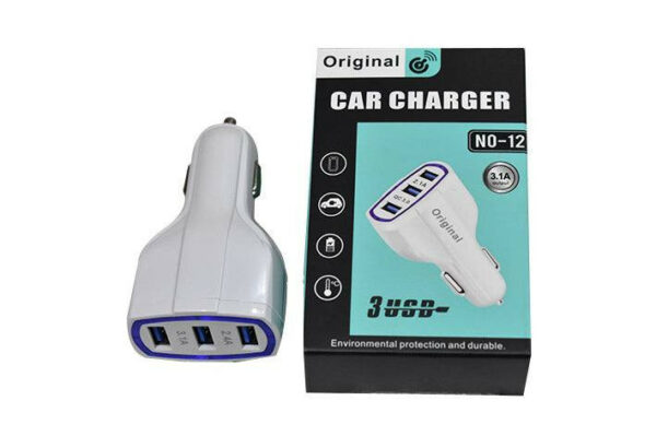 АЗУ CAR CHARGER NO-12 3USB 3.1A
