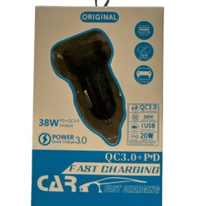 АЗУ CAR CHARGER PA-300 QC3.0 + PD 38W