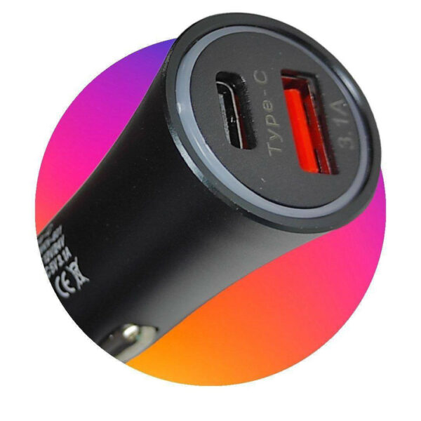 АЗУ CAR CHARGER WKN-601 38W PD3.0+QC3.0 - Image 3