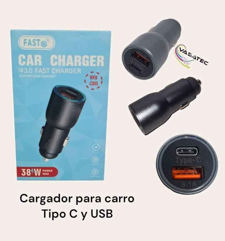 АЗУ CAR CHARGER WKN-C805 38W PD3.0+QC3.0