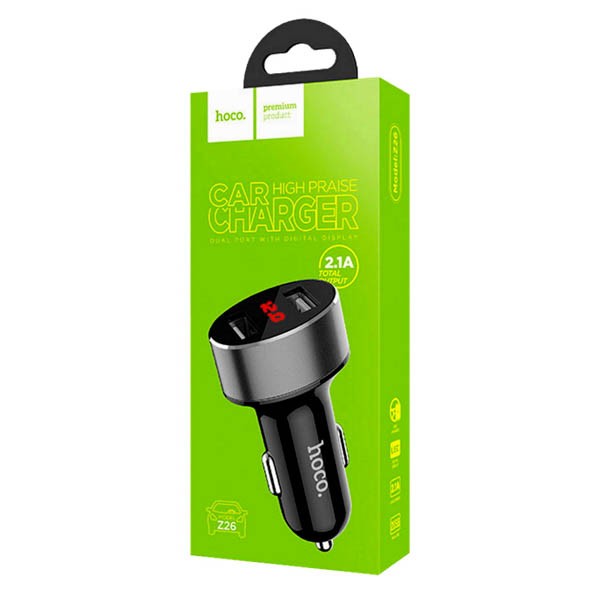 АЗУ HOCO Z26 2USB+LCD 2.1A - Image 2