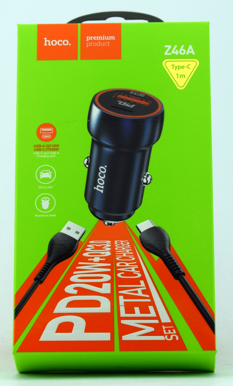 АЗУ HOCO Z46A PD20W+ QC3.0 Type-C