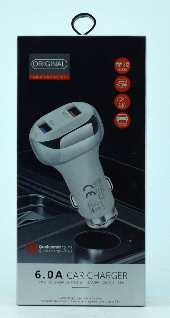 АЗУ Original 2USB+USB-C YSY-312