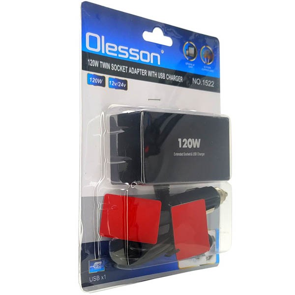 АЗУ разветвитель Olesson 1522 USB 12V/24V - Image 2