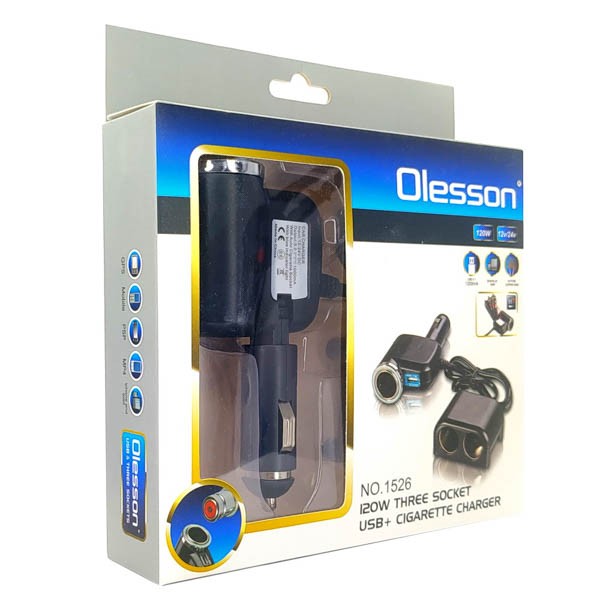 АЗУ разветвитель Olesson 1526 USB 12V/24V - Image 2
