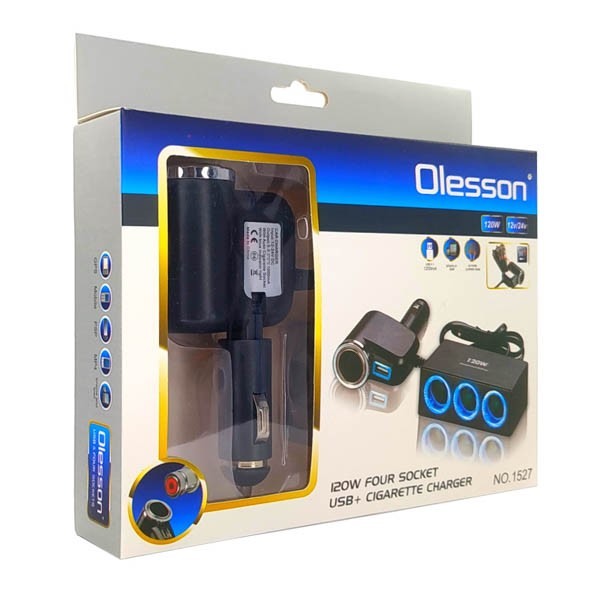 АЗУ разветвитель Olesson 1527 USB 12V/24V - Image 2