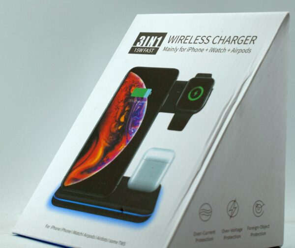 Беспроводная зарядка WIRELESS CHARGER 3в1 15W - Image 2