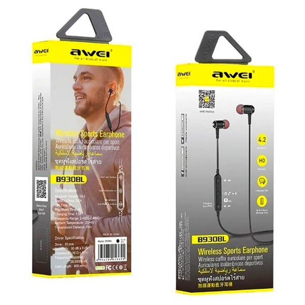 Bluetooth наушники AWEI B930 BL - Image 4