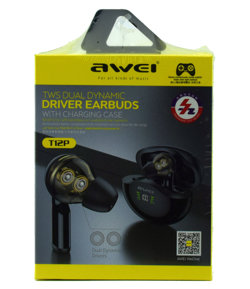 Bluetooth наушники AWEI T12 PRO TWS Bluetooth