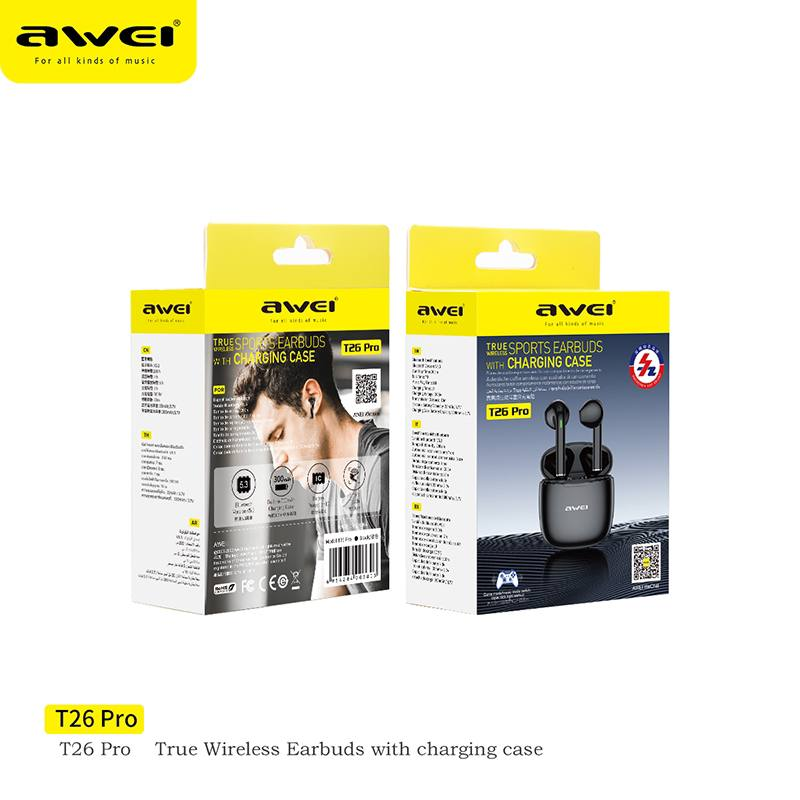 Bluetooth наушники AWEI T26 PRO TWS Bluetooth - Image 3