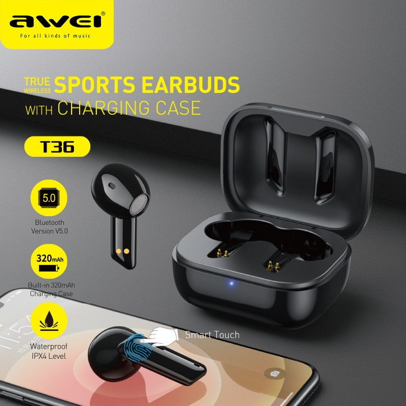 Bluetooth наушники AWEI T36 Bluetooth