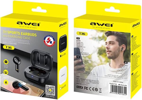 Bluetooth наушники AWEI T36 Bluetooth - Image 3