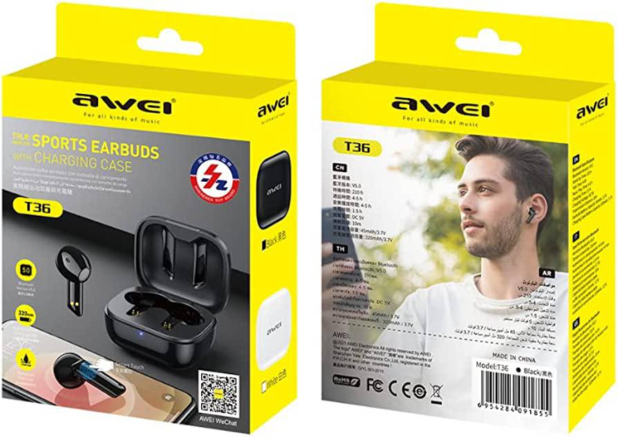 Bluetooth наушники AWEI T36 Bluetooth - Image 3