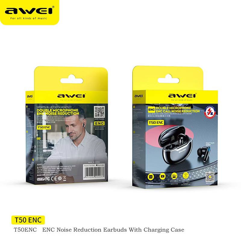 Bluetooth наушники AWEI T50 ENC Bluetooth