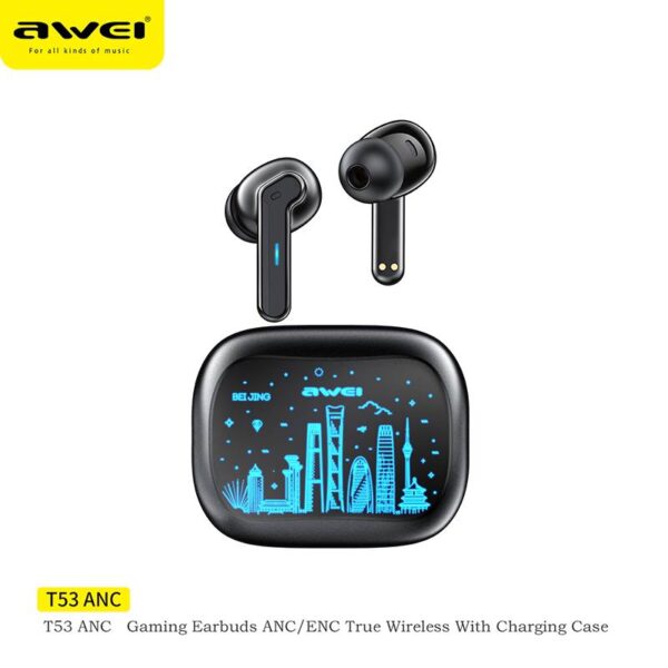 Bluetooth наушники AWEI T53 ANC - Image 4