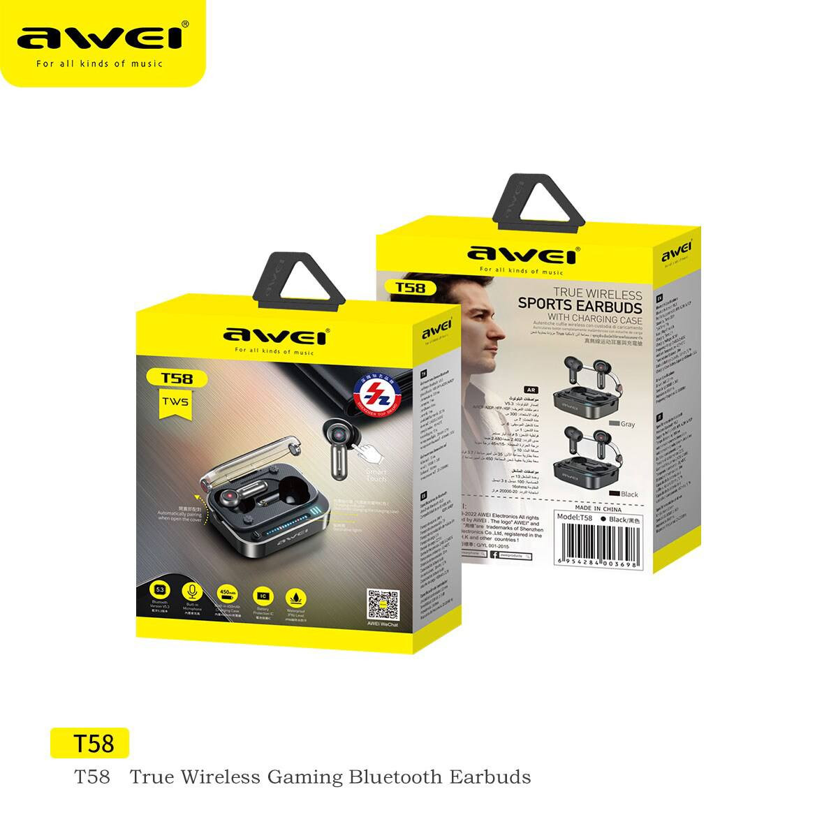 Bluetooth наушники AWEI T58 TWS Bluetooth