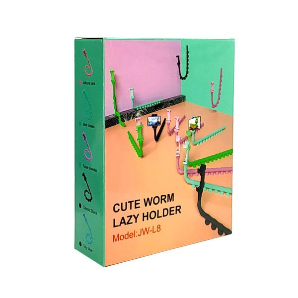 Держатель гибкиий с присосками JW-L8 CUTE WORM LAZY HOLDER - Image 13