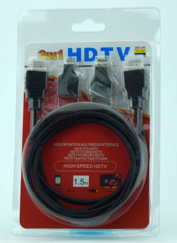 Кабель HDTV H-1 3в1 1,5m