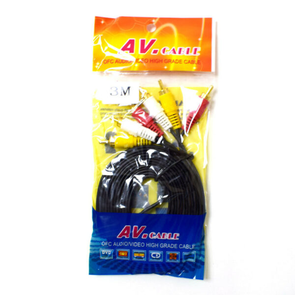 Кабель тюльпан 3-3 RCA 3m - Image 2