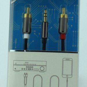 Кабель тюльпан KIN KY-142 3.5-2 RCA 1m