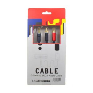 Кабель тюльпан KIN KY-180 3.5-2 RCA 2m