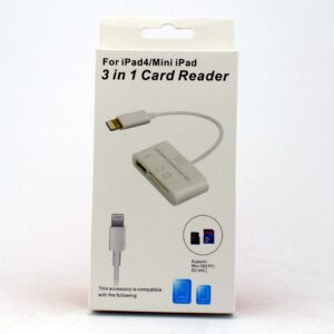 Кардридер 3 in 1 Card Reader For iPad4/Mini iPad