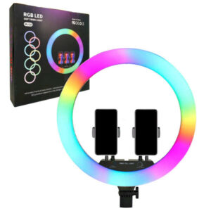 Кольцевая лампа 45см MJ-18 RGB без штатива