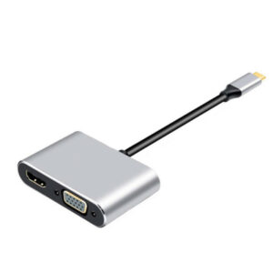 Переходник 4K USB-C HUB PD+HDMI+VGA+USB adapter 4 in 1