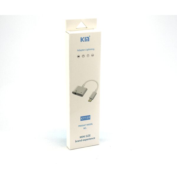 Переходник KIN KY-159 Adapter Lightning + 3.5 2B1 - Image 2