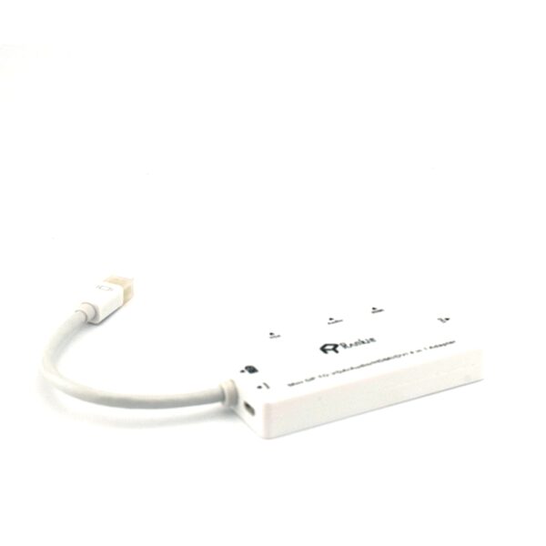 Переходник R-1133A mini DisplayPort adapter 4 in 1 DVI+HDMI+VGA+3.5mm - Image 3