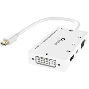 Переходник R-1133A mini DisplayPort adapter 4 in 1 DVI+HDMI+VGA+3.5mm