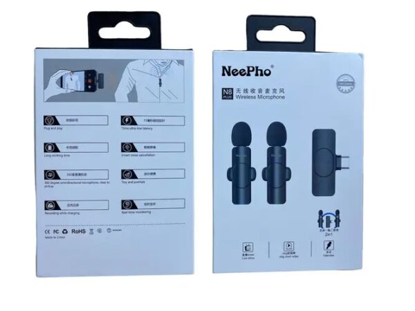 Петличный беспроводной микрофон NeePho 2 в 1 Type-C