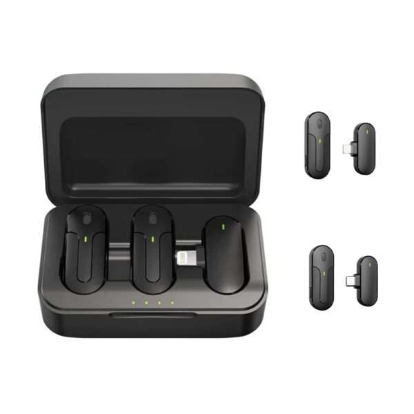 Петличный двойной микрофон K83iPhone с кейсом