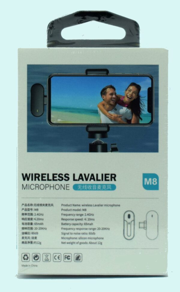 Петличный микрофон M8 iPhone без кейса - Image 2