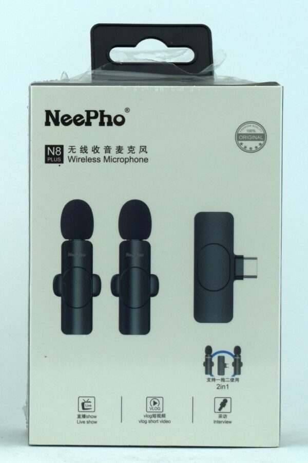 Петличный микрофон N8 PLUS 2/1 Type-C