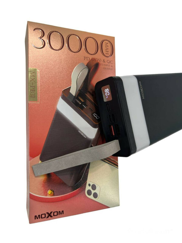 Повербанк Power Bank MOXOM MX-PB31 30000 mAh PD18W+QC3.0 - Image 4