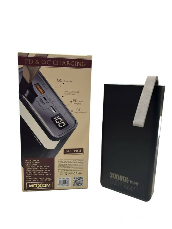 Повербанк Power Bank MOXOM MX-PB31 30000 mAh PD18W+QC3.0 - Image 5