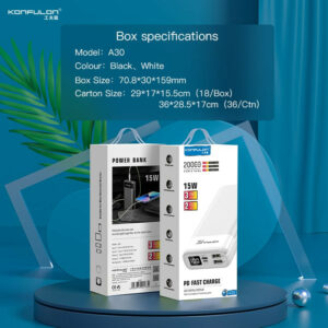 Power Bank KONFULON A30 20000 mAh 15W