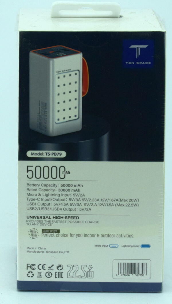 Power Bank TEN SPACE TS-PB59 50000mAh 22.5W - Image 2