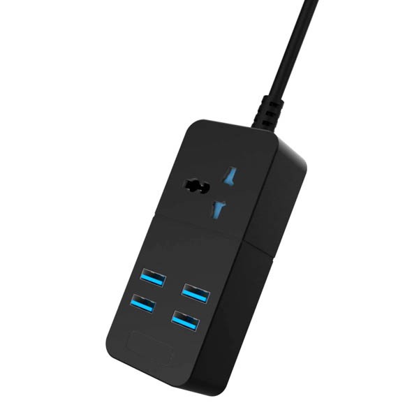 Сетевой удлинитель IQ POWER TB-T06(2m)-4USB+1розетка 2500W 3.1A - Image 2