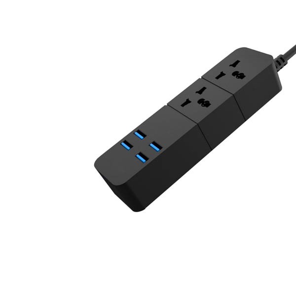 Сетевой удлинитель IQ POWER TB-T07(2m)-4USB+2розетки 2500W 3.1A - Image 2