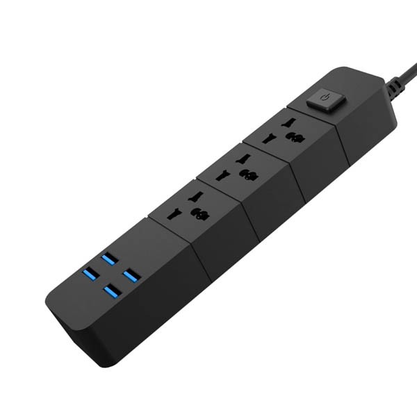 Сетевой удлинитель IQ POWER TB-T08(2m)-4USB+3розетки 2500W 3.1A - Image 2