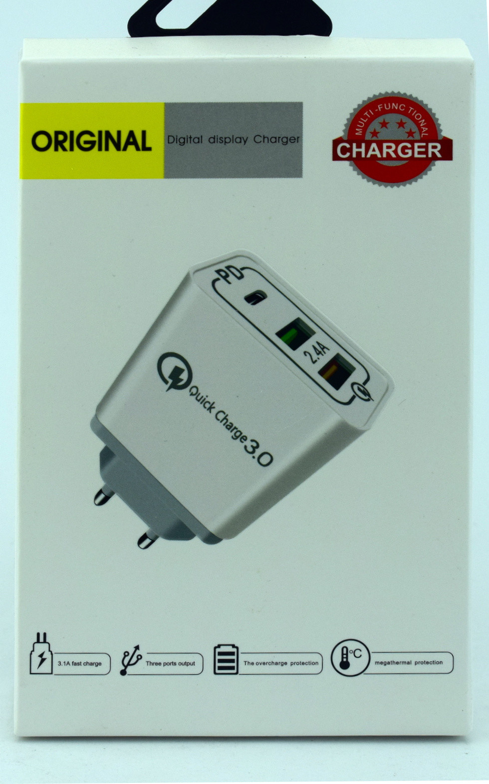 СЗУ CHARGER 2USB 2.4A+Type-C AR-QC-PD
