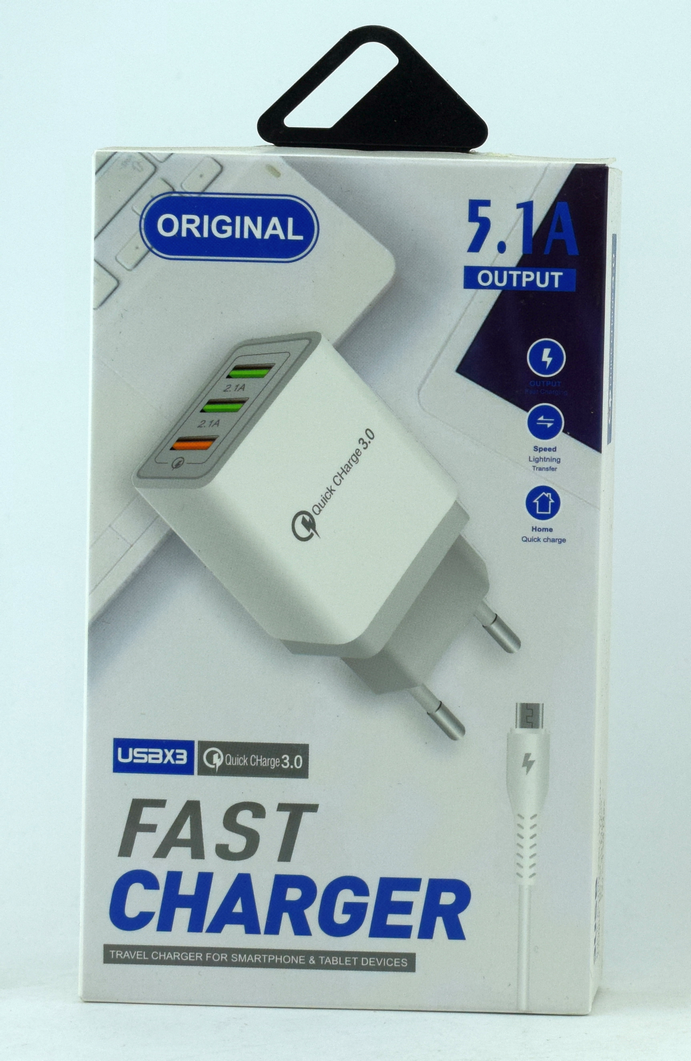 СЗУ CHARGER 3USB 5.1A