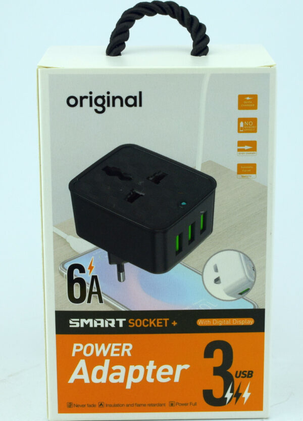 СЗУ CHARGER 3USB+Европереходник 6A