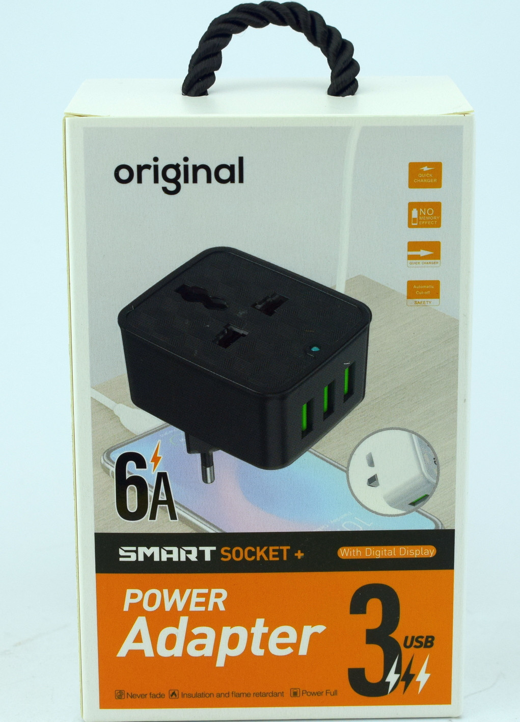 СЗУ CHARGER 3USB+Европереходник 6A