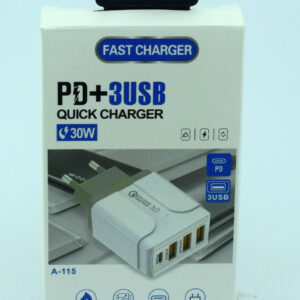 СЗУ CHARGER A-115 3USB+PD 30W