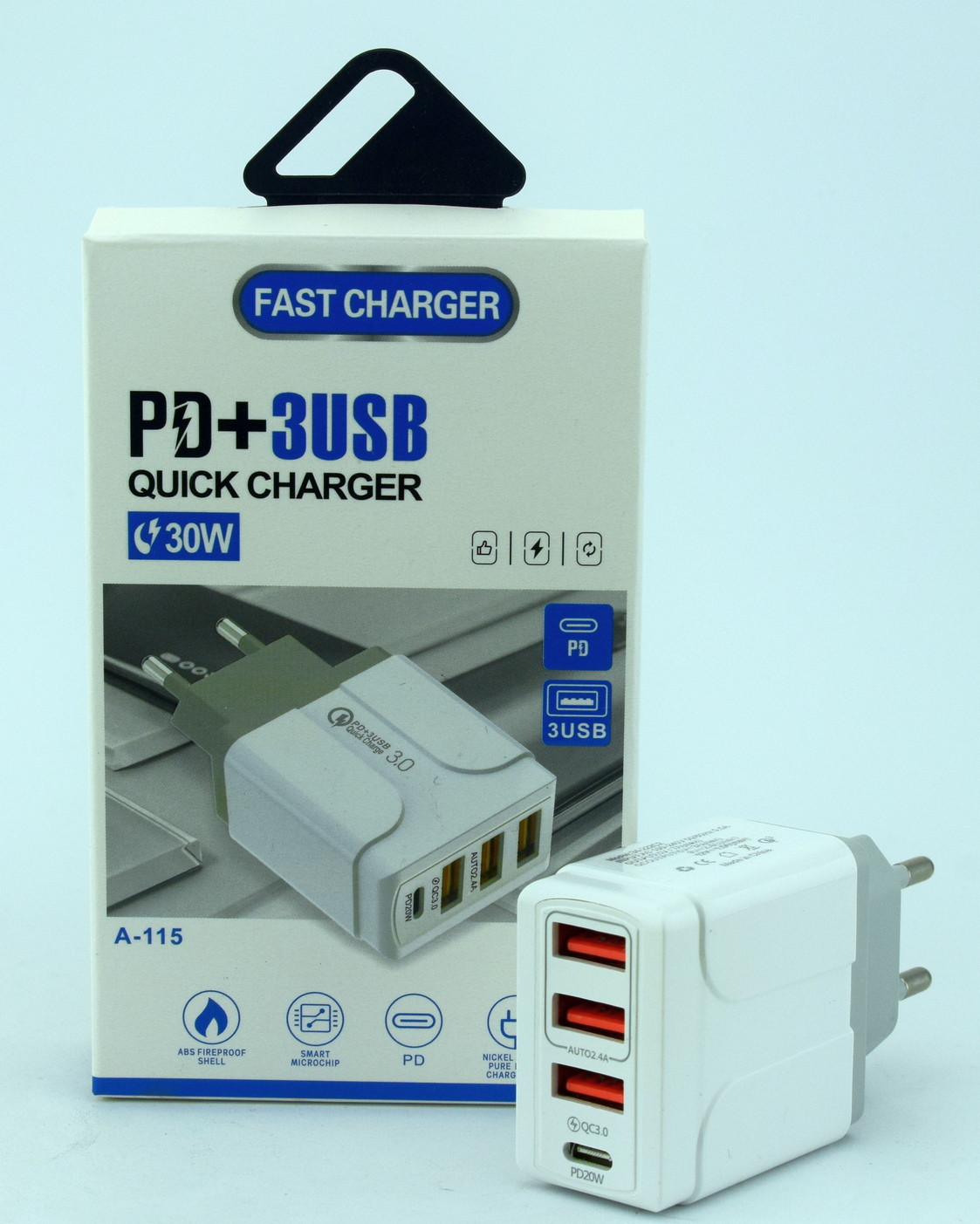 СЗУ CHARGER A-115 3USB+PD 30W - Image 2